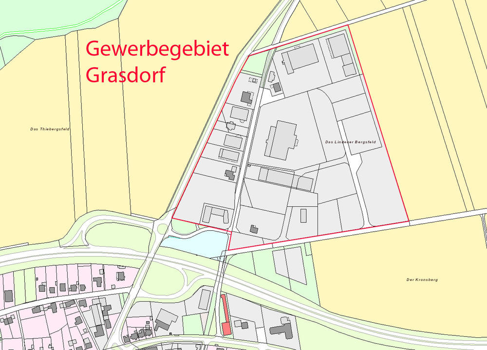 Bild vergrößern: Gewerbegebiet Grasdorf Karte
