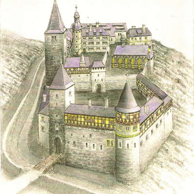 Bild vergrößern: Burg-Wohldenberg-Zeichnung-Mehl